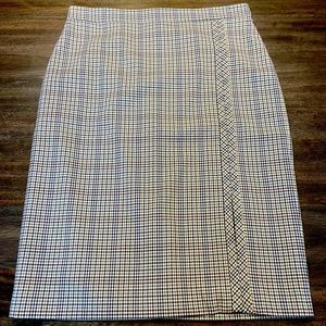 ANN TAYLOR Plaid Pencil Skirt 6